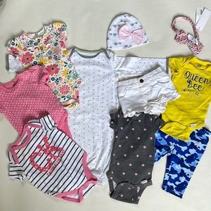 10 Pieces Girls 0-3 Months